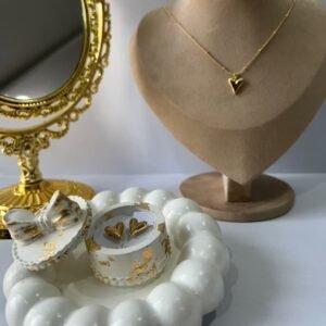 Golden Heart Necklace Set