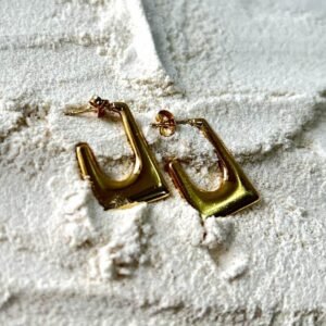 golden anti tarnish hoops